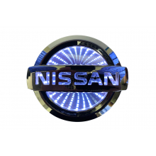Светящиеся значки 3D NISSAN PRIMERA 10,6*9  белый 
