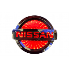 Светящиеся значки 3D NISSAN PRIMERA 10,6*9  красный