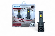  PROSVET S4 MINI Светодиоды направленного свечения H3 30Вт 9v-18v 3000Lm 3800K теплый белый цвет