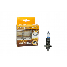 0002 Tungsram H1 12V-55W (P14,5s) Megalight Ultra +150% (Tungsram) 59010NXNU к-т
