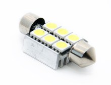 198 Диод 12vT11x36 AC 6SMD 5050 с обманкой белый
