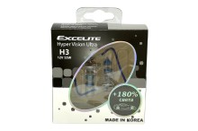 Excelite Hyper Vision Ultra H3 12v 55w PK22s 3600K на 180% ярче комплект,2шт.