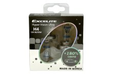 Excelite Hyper Vision Ultra H4 12v 60/55w P43t 3600K на 180% ярче комплект,2шт.