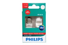 101 PHILIPS P21W 12V-21W (BA15s) LED RED (к.уп.2шт.) 12839REDX2