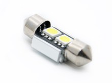 170 Диод 12vT11x31 АС 2SMD 5050 с обманкой укороченная белый