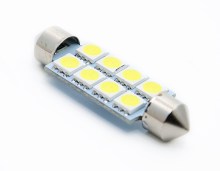 208 Диод 12vT11x41 АС 8SMD удлиненная белый