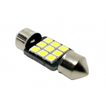 167/1 Диод 12v T11x31 AC 9SMD 3030  CANBUS белый