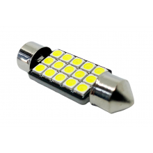 192/1 Диод 12v T11x36 AC 15SMD 3030  CANBUS белый 